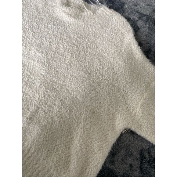 Dreamer Off White Boucle Knit Sweater Sz L - Picture 7 of 7